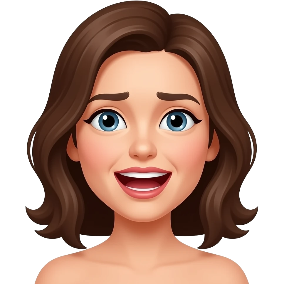 moaning pleasure face female emoji