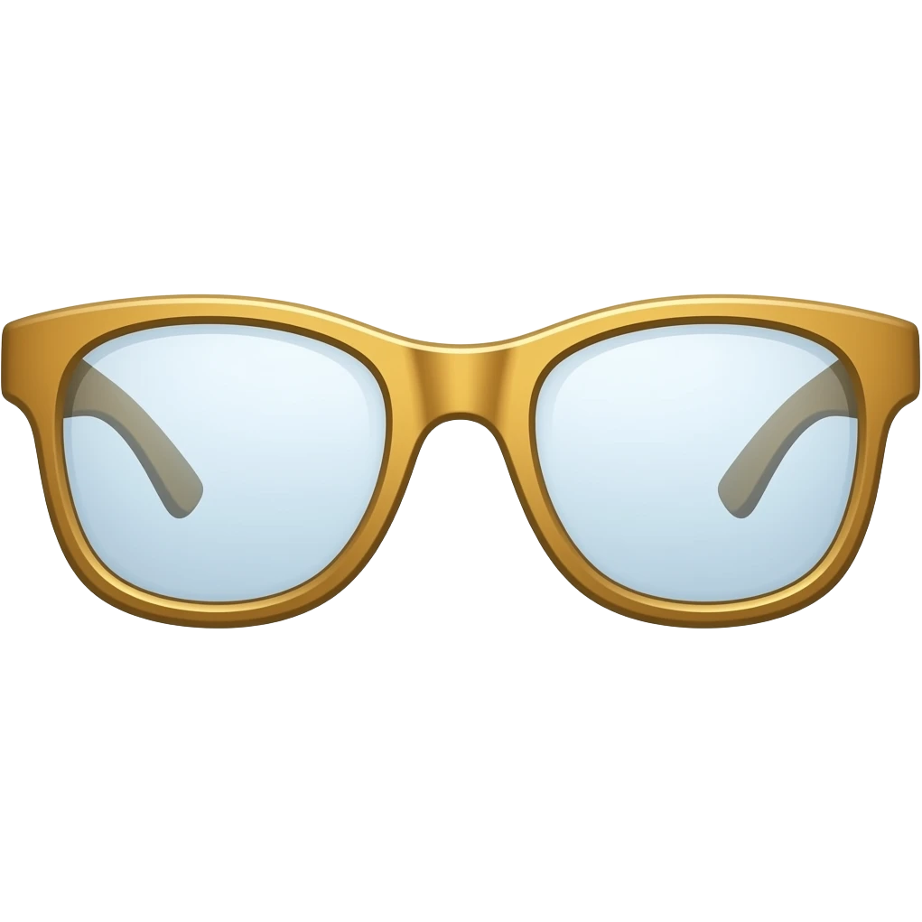 golden glasses emoji
