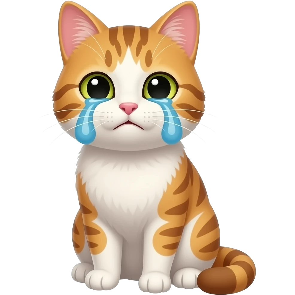 meme cat crying emoji