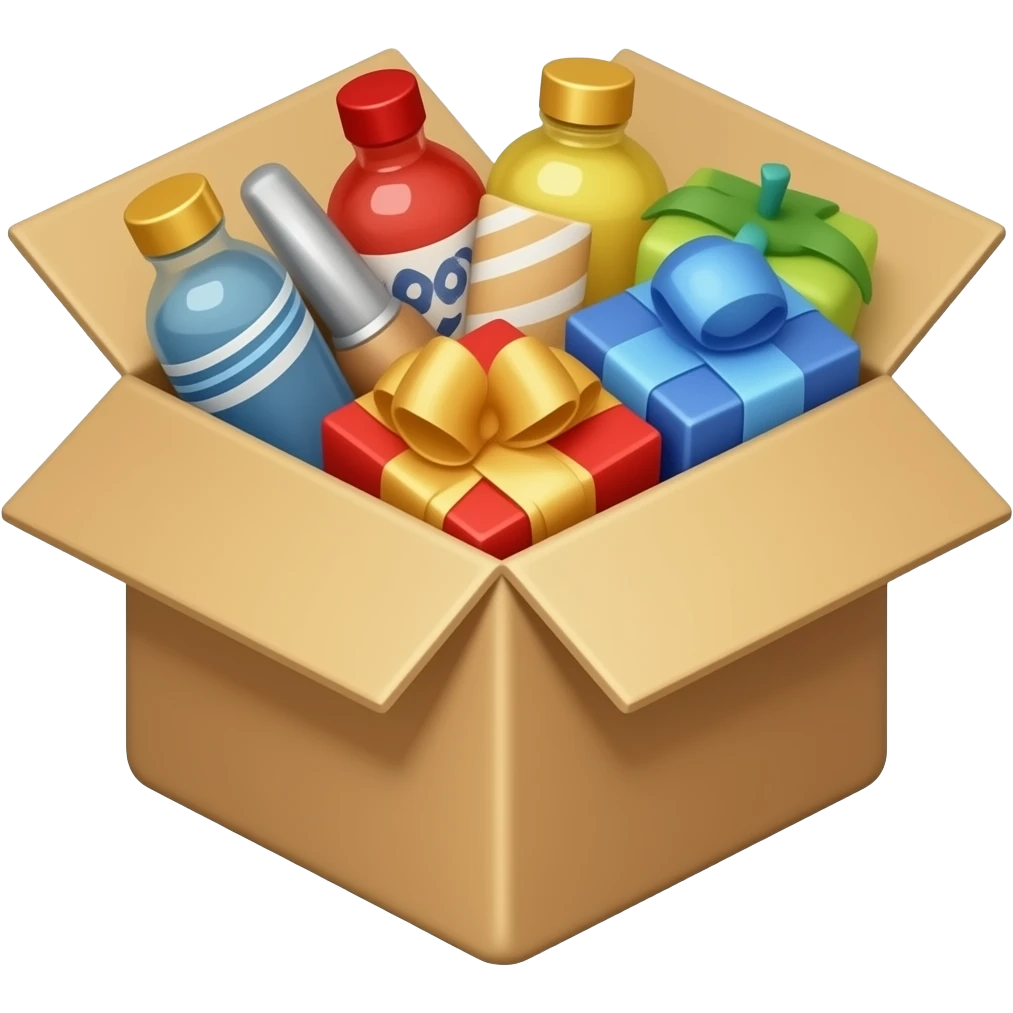 Ящик с товарами emoji