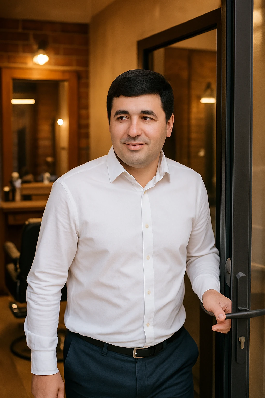 menga shu odamni sartarosh xonadan chiqib ketayotganini chizib ber emoji