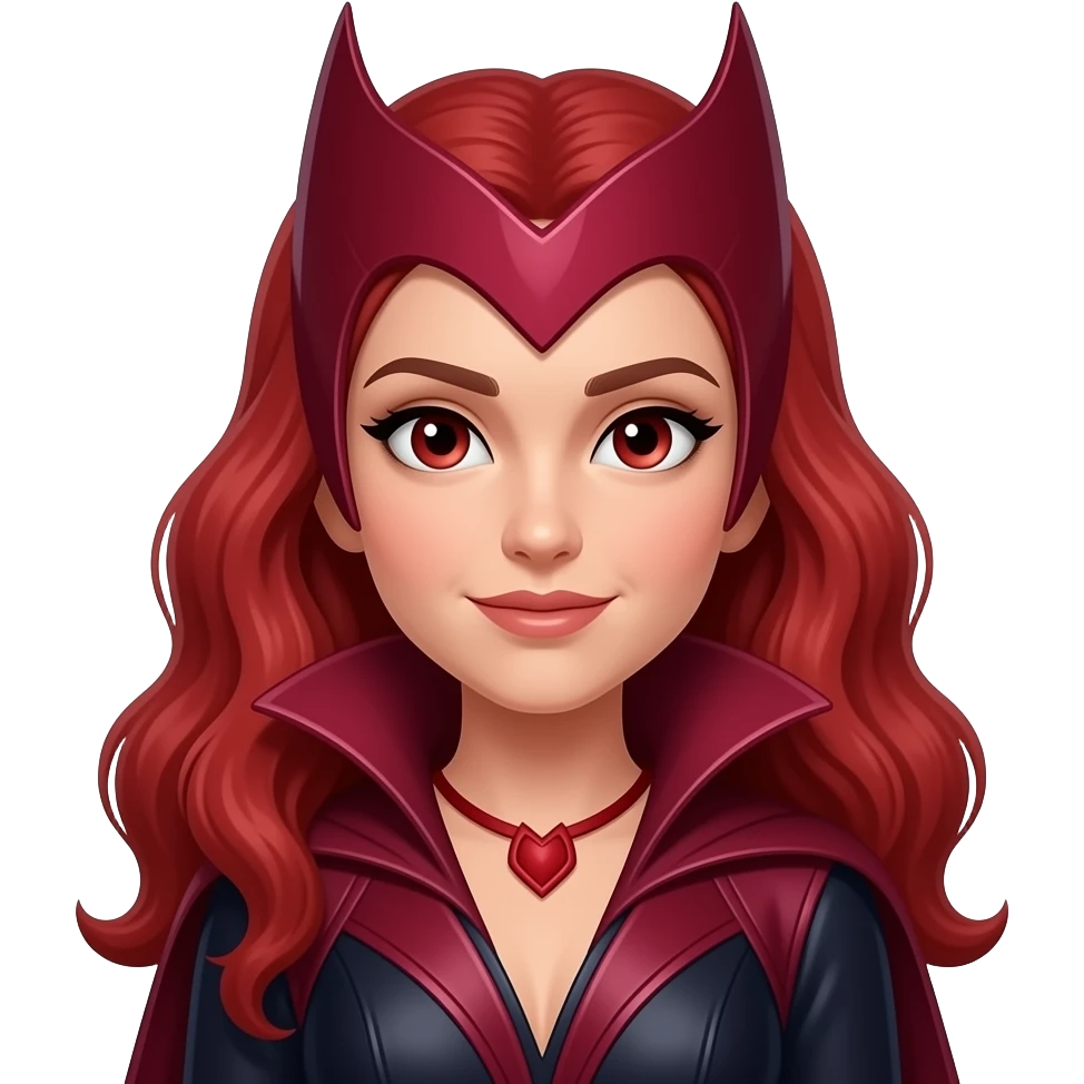 Create an emoji of scarlett witch emoji
