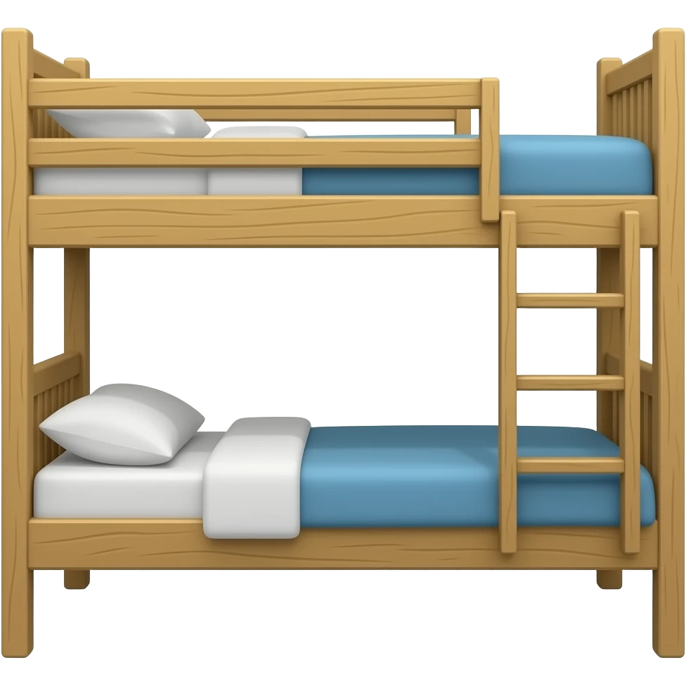 🛌 bunk bed (2d ->) emoji