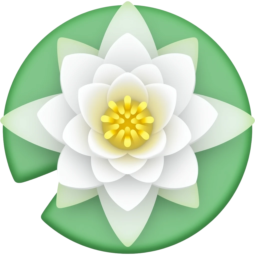 pond lily emoji