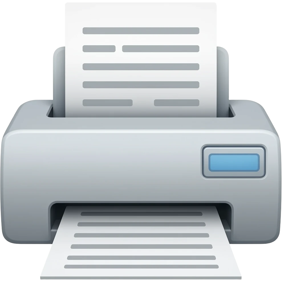 paper scan machine emoji