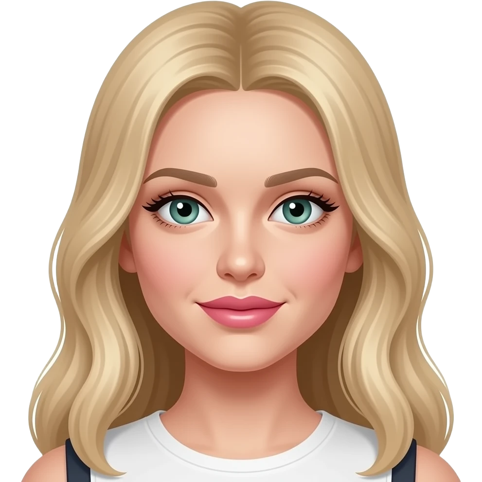 White long blonde  hair Russian looking pink big lips and structured cheekbones beautiful green blue eyes and long eyelash’s and slighter wider nose wider NOSE emoji