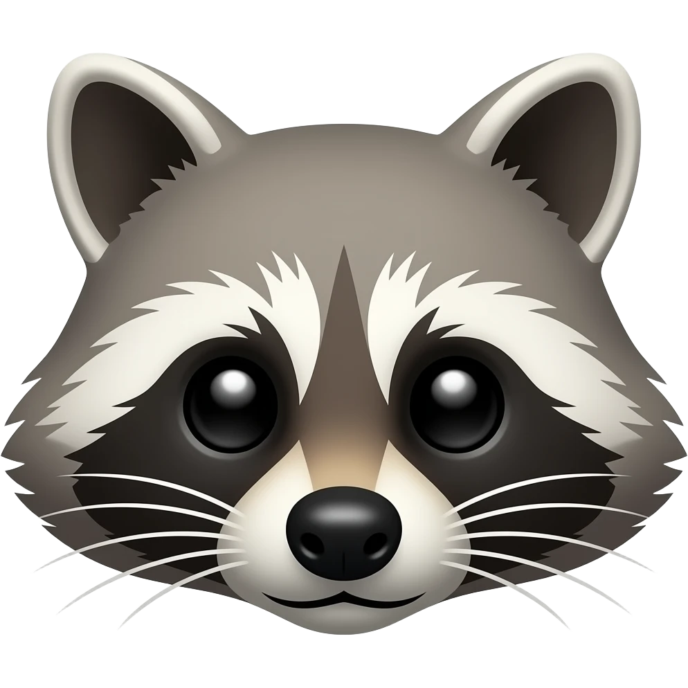 raccoon face emoji