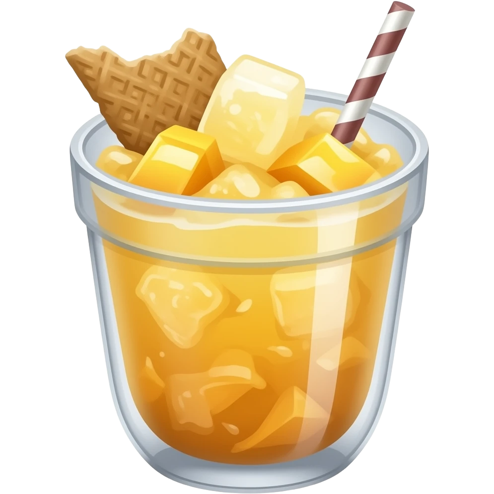 Shaved iced mango graham emoji