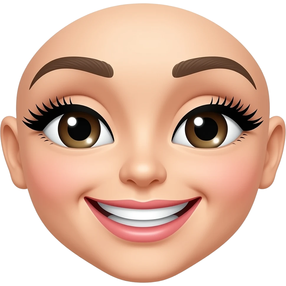 Quiero un emogi de whatsapp qie tenga pestañas largas y elegantes, que sea  tipo asi ☺️ emoji