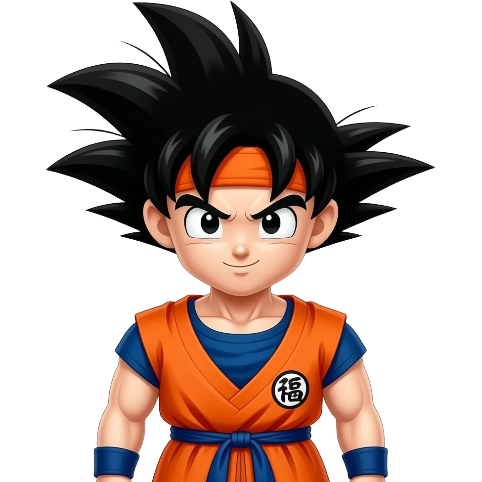 Uma pessoa vestida do goku emoji