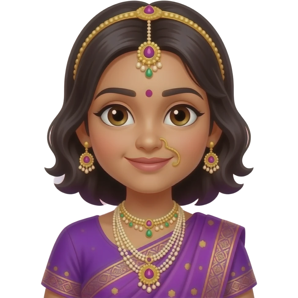 Purple Indian sparkle emoji emoji