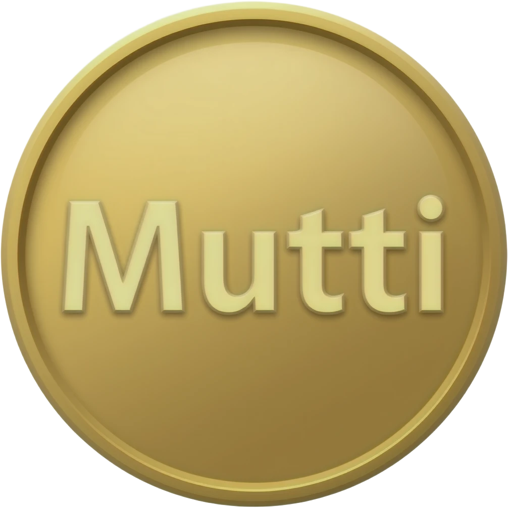 Emoji of a coin with either Mutti or Sus written in it emoji