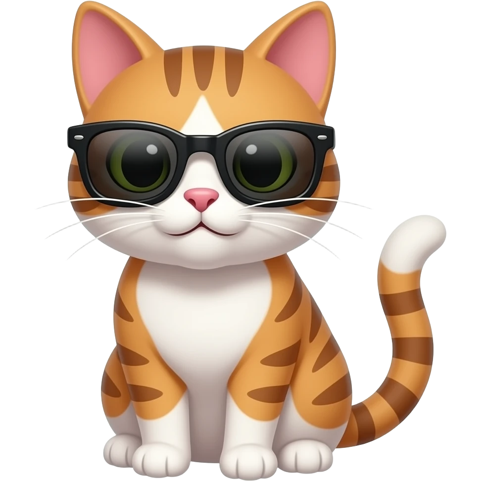 Cat wearing sunglasses emoji