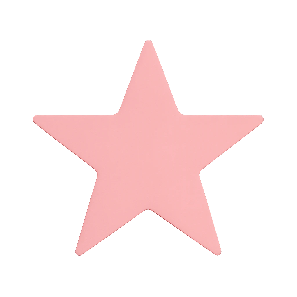 pink star emoji