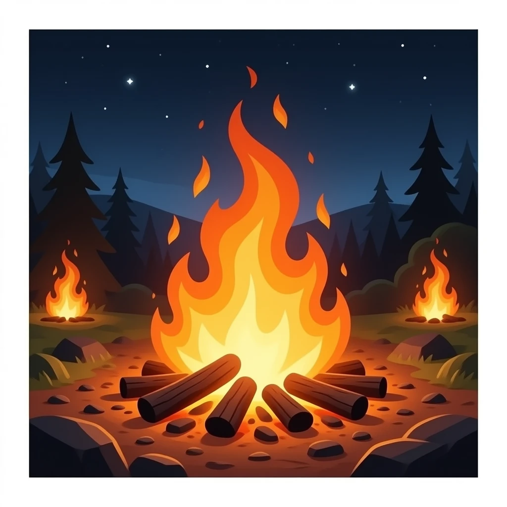 Fuego y cenizas emoji