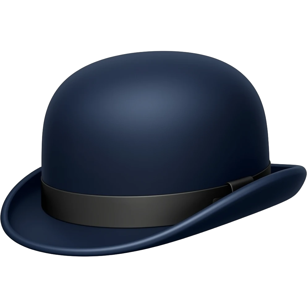 dark blue bowler hat emoji