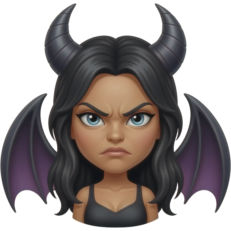 Angry bat goddess. emoji