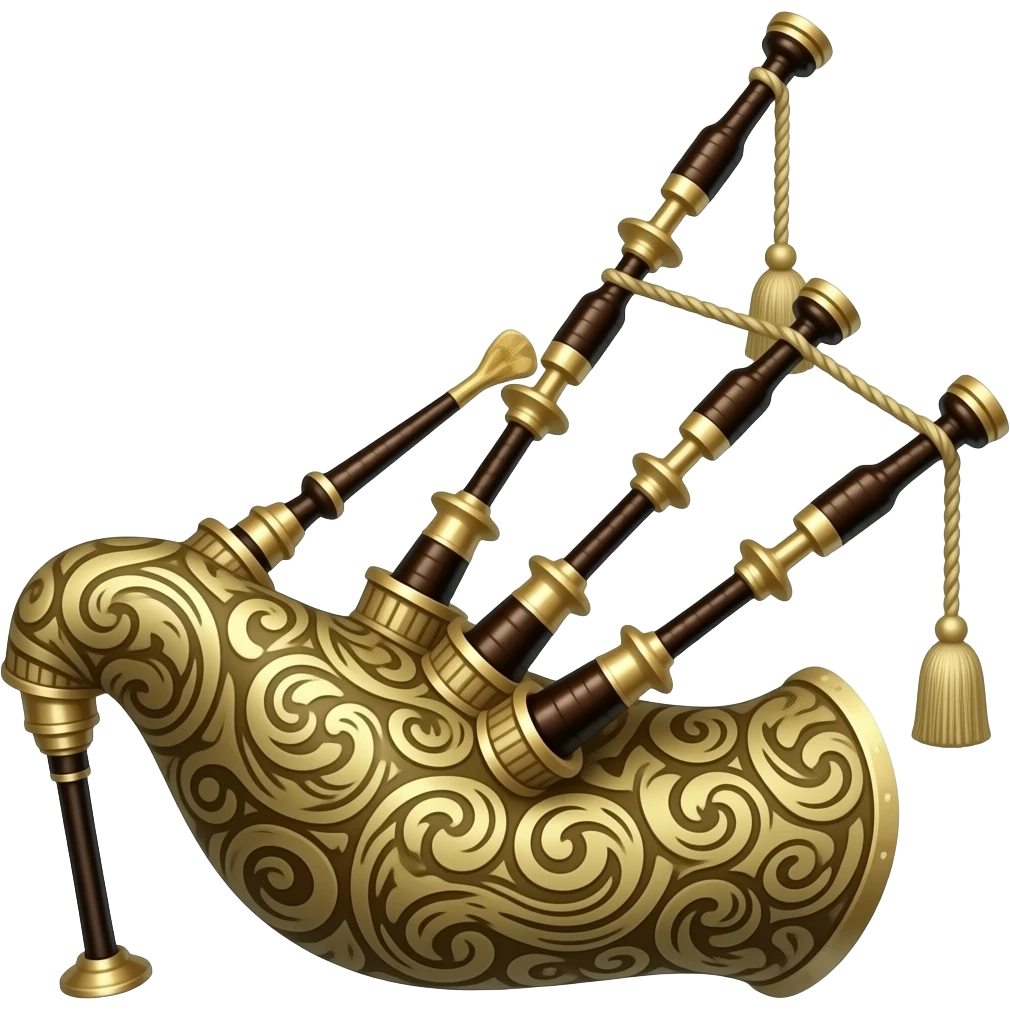 Mighty bagpipe emoji