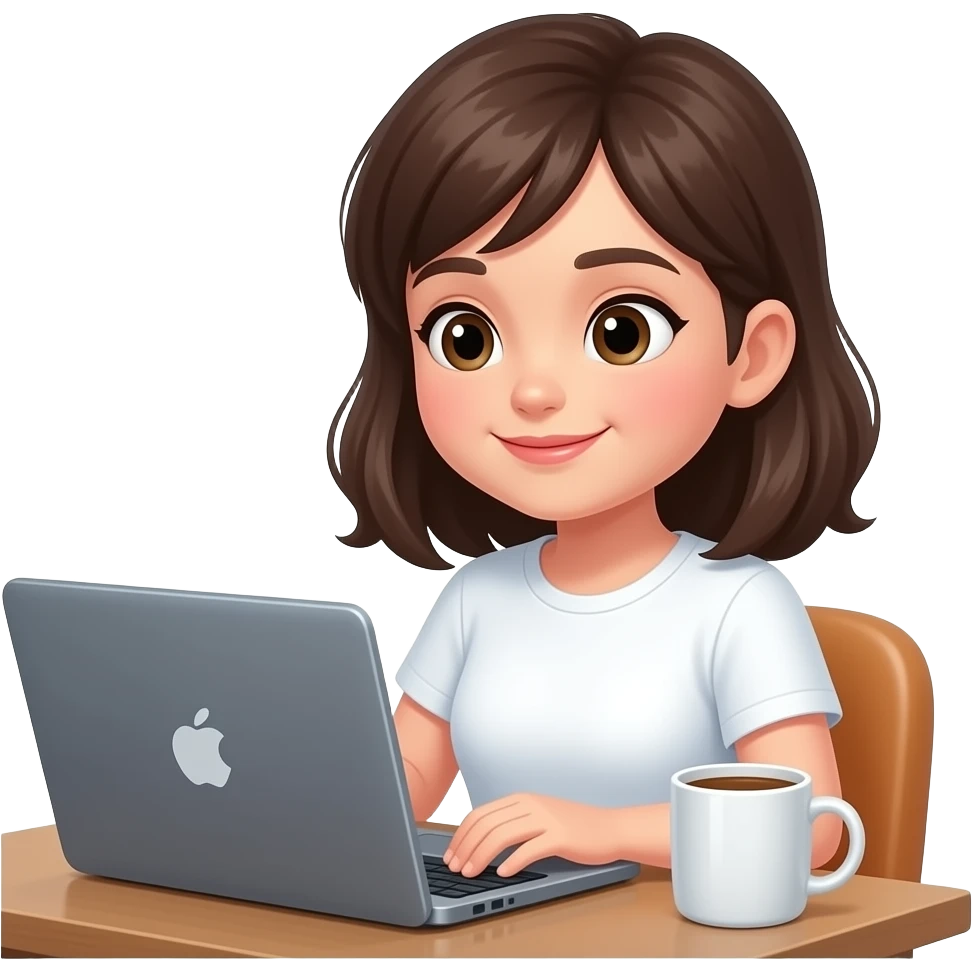 girl using laptop emoji