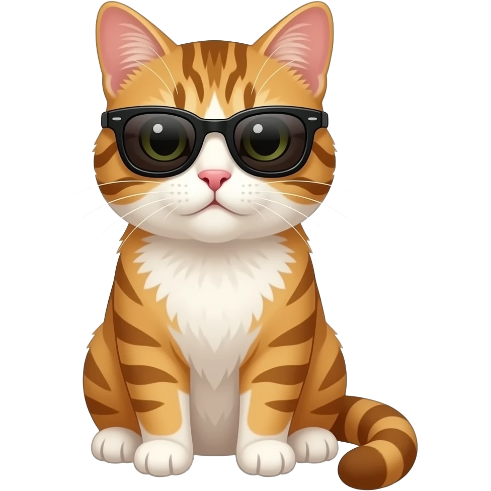 Cat wearing sunglasses emoji