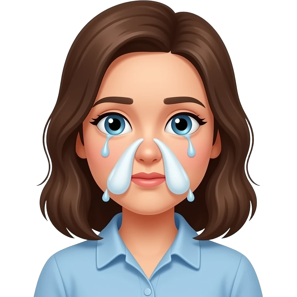 female runny nose emoji