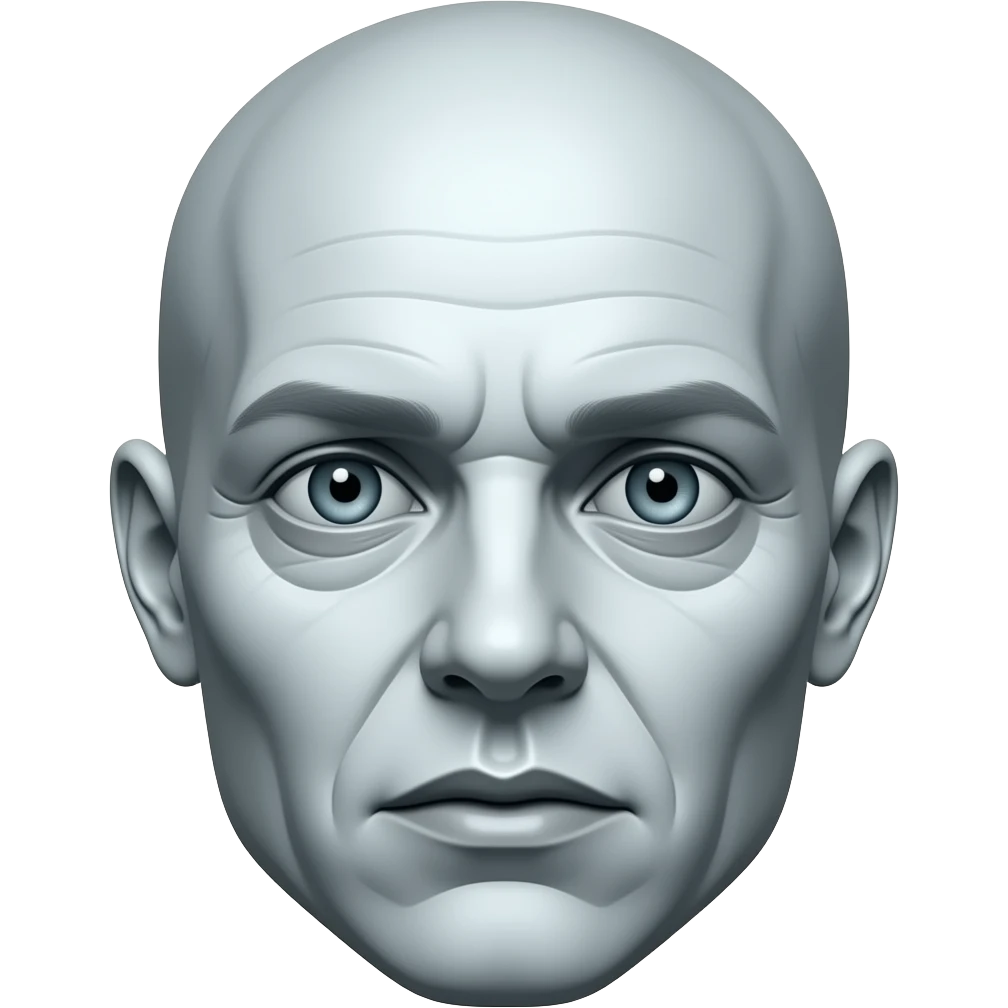 Creepy AI, but staring deep into my soul emoji