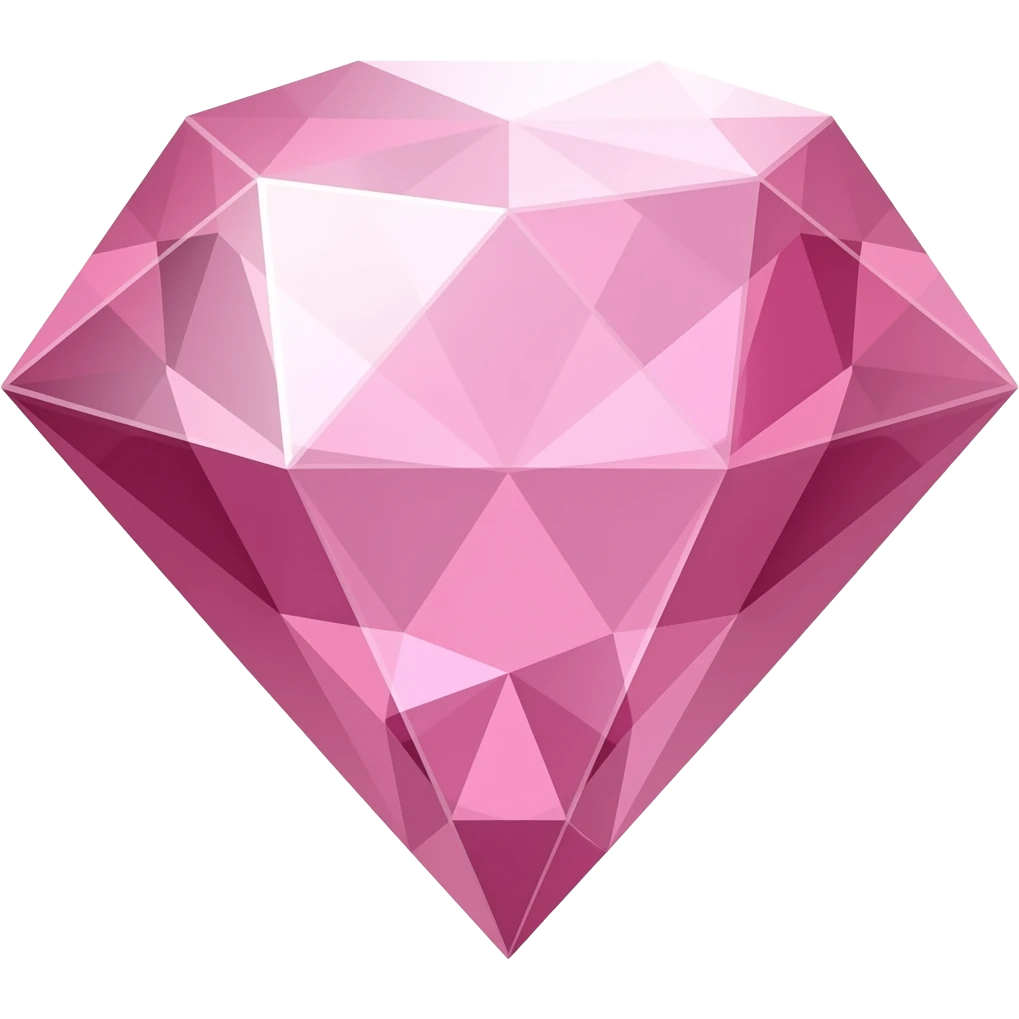Make this small pink diamond emoji