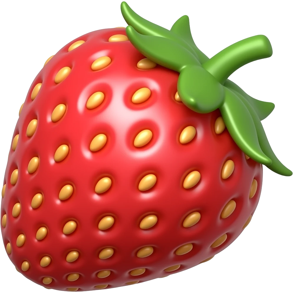 toy strawberry emoji