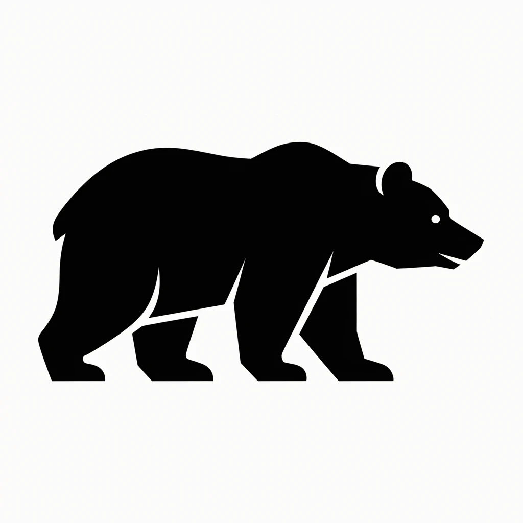 Bear icon black silhouette emoji
