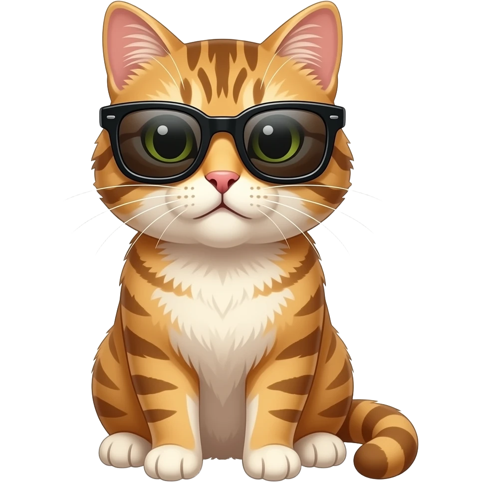 Cat wearing sunglasses emoji