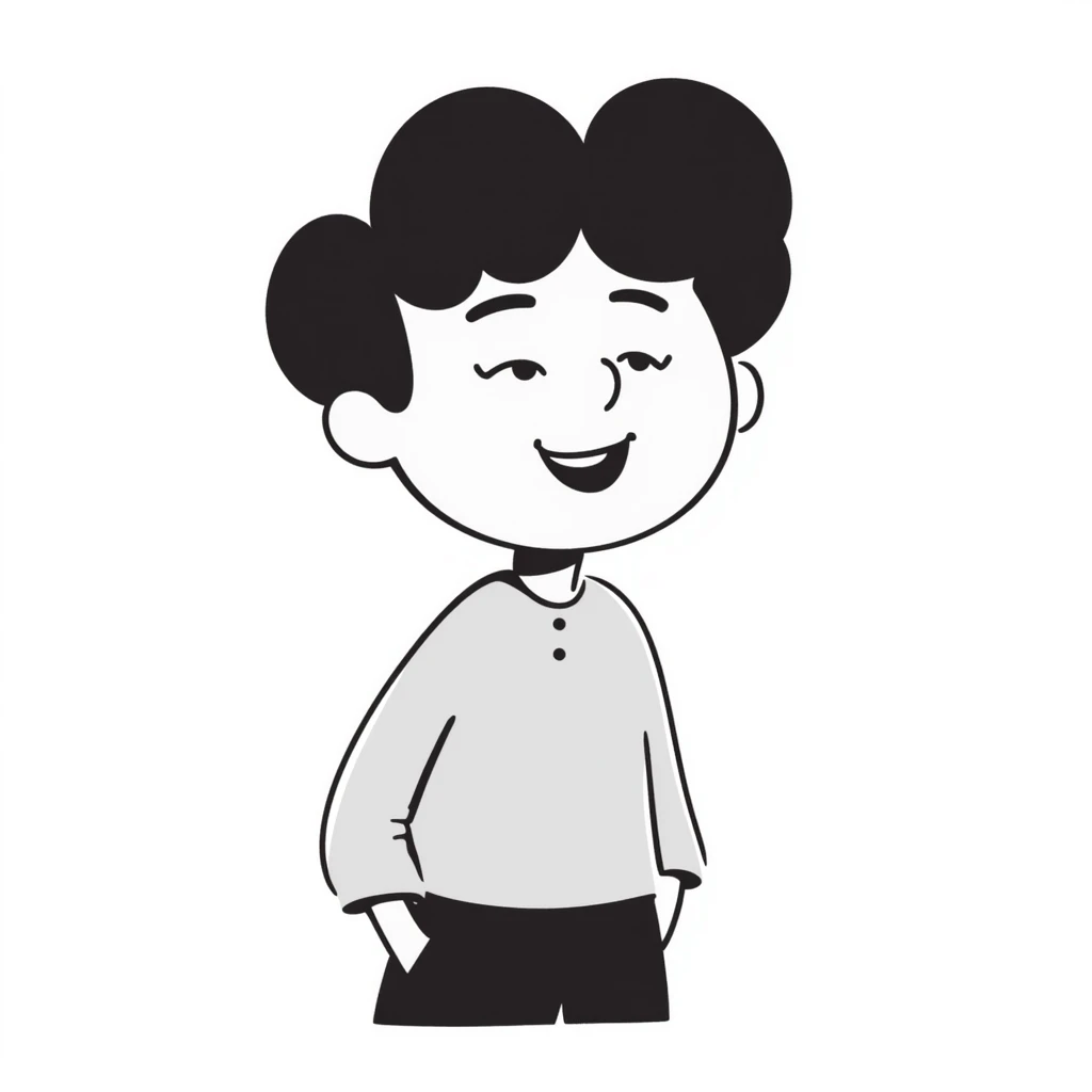 little boy smiling and showing teeth emoji