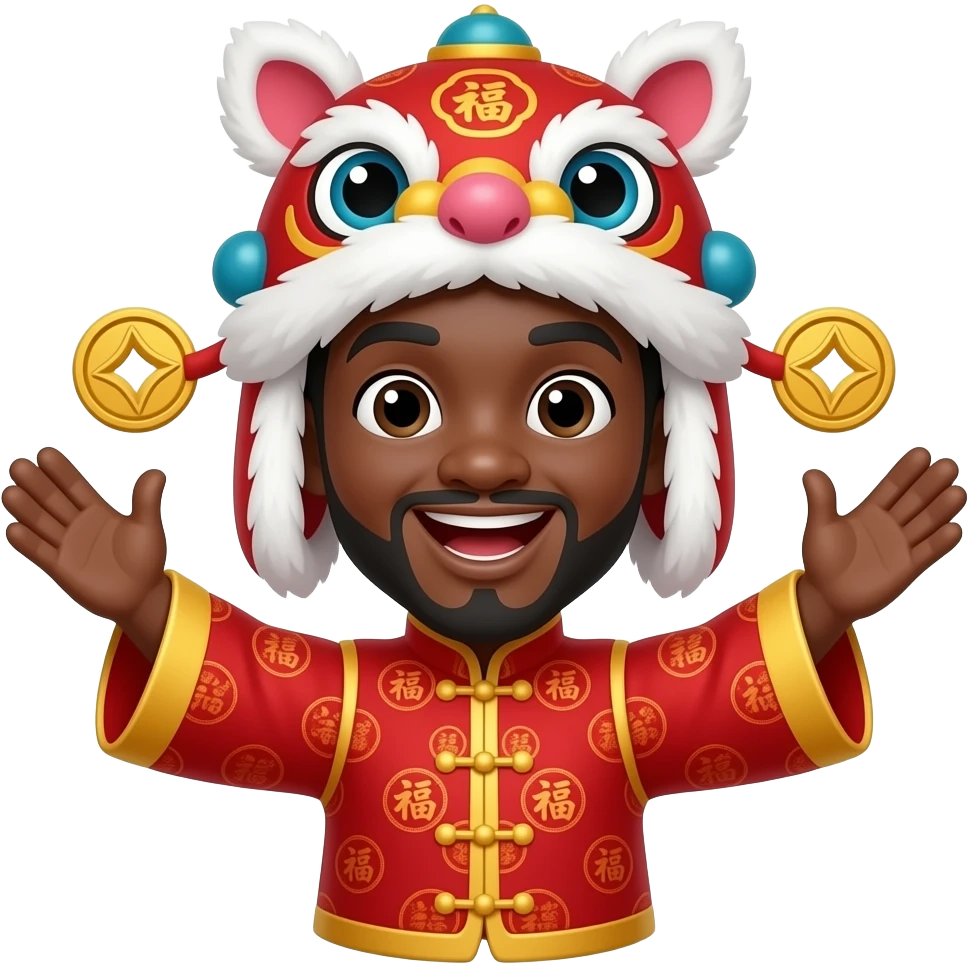 Black History+Chinese New Year=Black History New Year emoji