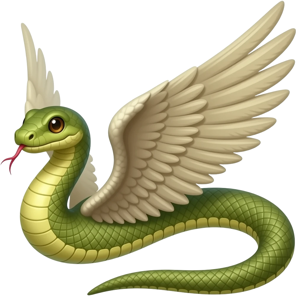 Serpiente alada emoji