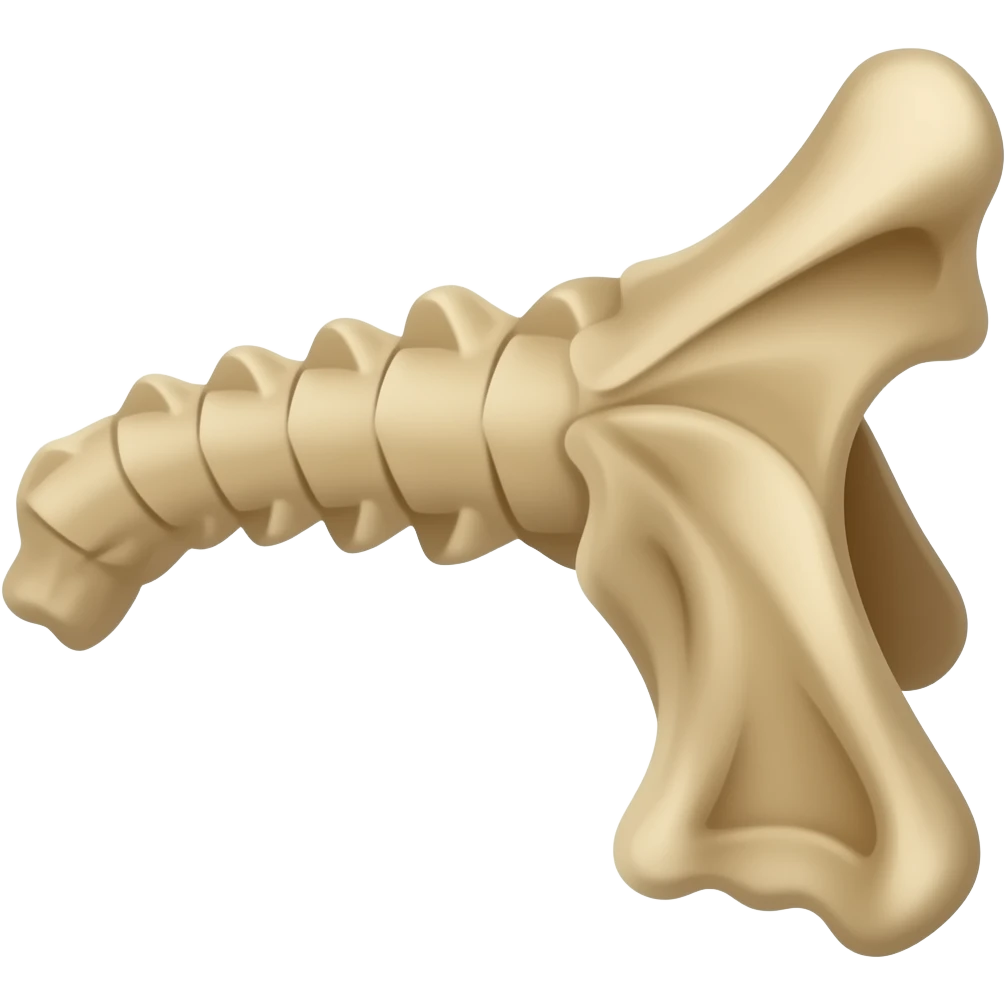 Hueso cola dinosaurio emoji