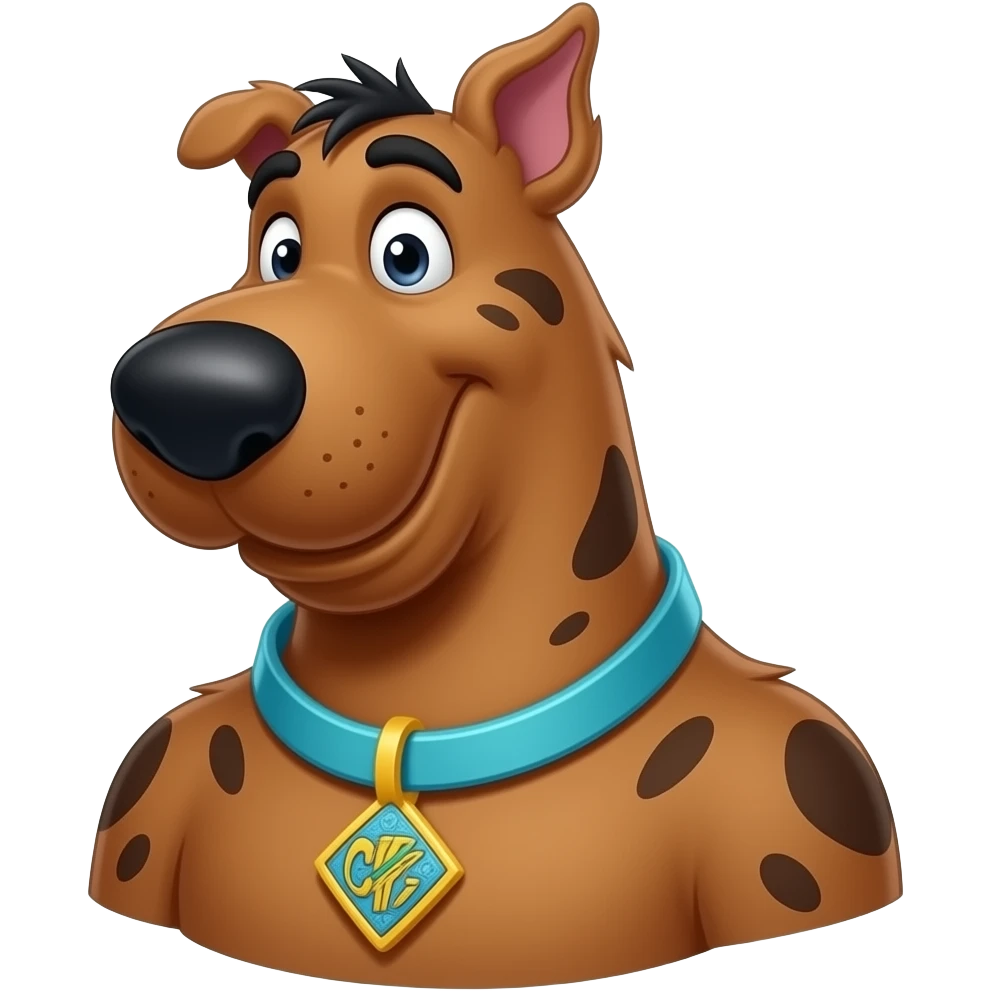 Shaggy from Scooby Doo leaning emoji