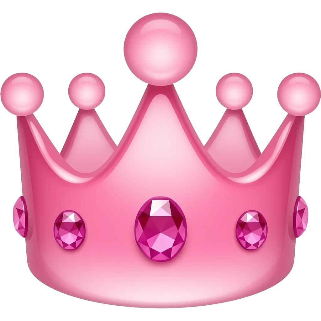 gummy pink crown emoji