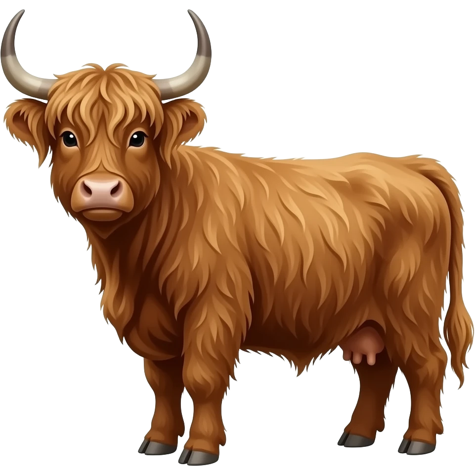 Highland cow emoji