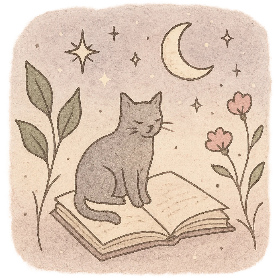 A gentle, poetic digital illustration in the style of “Jardim da Ju”. The scene blends nature, cosmos and tenderness — hand-drawn lines, soft textures, and muted pastel tones (sage green, lilac, rose, cream). Elements like leaves, stars, cats, books, and celestial details coexist naturally. The mood is magical yet grounded, evoking sensitivity, reflection, and quiet intelligence. The lighting is warm and dreamy, with delicate sparkles and organic shapes. Artistic style: watercolor + fine line art, minimal, elegant, emotional and intimate.


(use conforme a IA utilizada)

Mood: magical realism, soft light, emotional, feminine, intellectual

Style keywords: watercolor, fine ink lines, pastel tones, digital illustration, cozy, slow aesthetic, minimal poetic composition

Colors: #9BA48A (verde sálvia), #E6B7B1 (rosa suave), #D0C3CC (lavanda névoa), #F6F1E7 (papel de chá), #2D2D2F (grafite noturno)

Objects recorrentes: folhas, flores, livros, chá, gatos, estrelas, constelações, velas, mãos, janelas abertas, estufas, estantes, sementes, instrumentos musicais

Emoção central: sensibilidade lúcida — calma, introspectiva e real emoji
