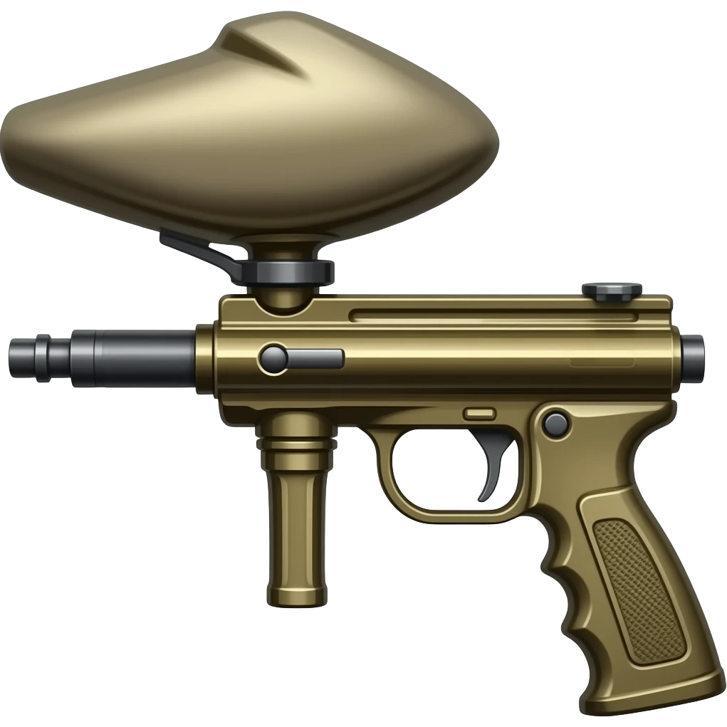 Paintball gun with air tank emoji