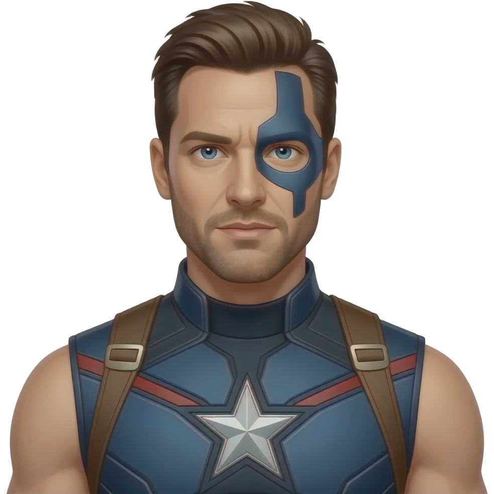 Clint barton in MCU avengers sleeveless suit emoji