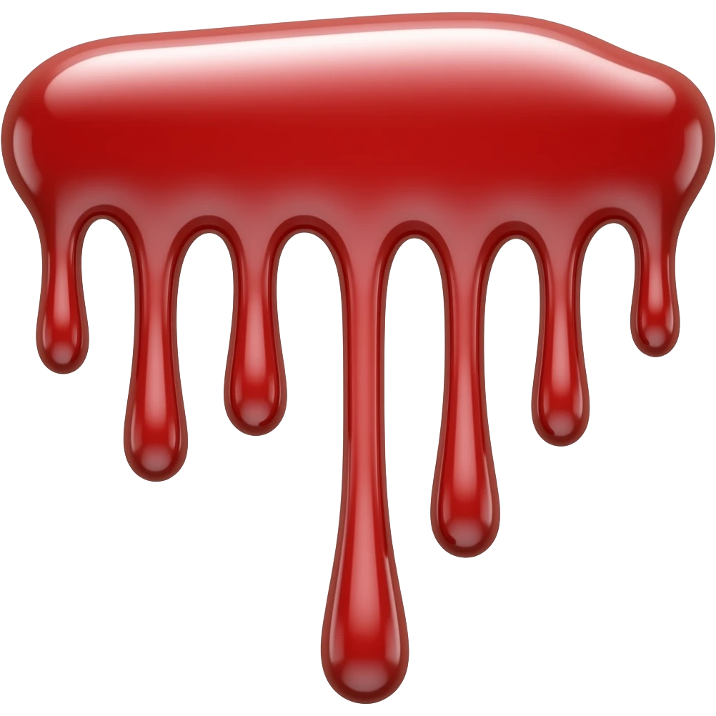Blood dripping spilling emoji