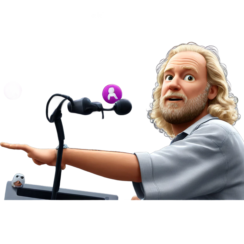bearded man in casual shirt emoji