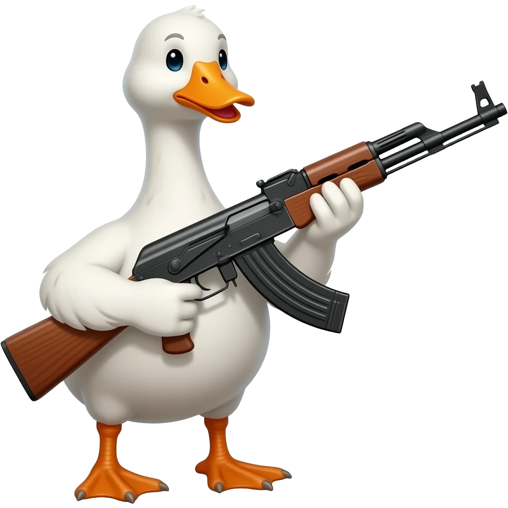 Гусь с ак-47 emoji