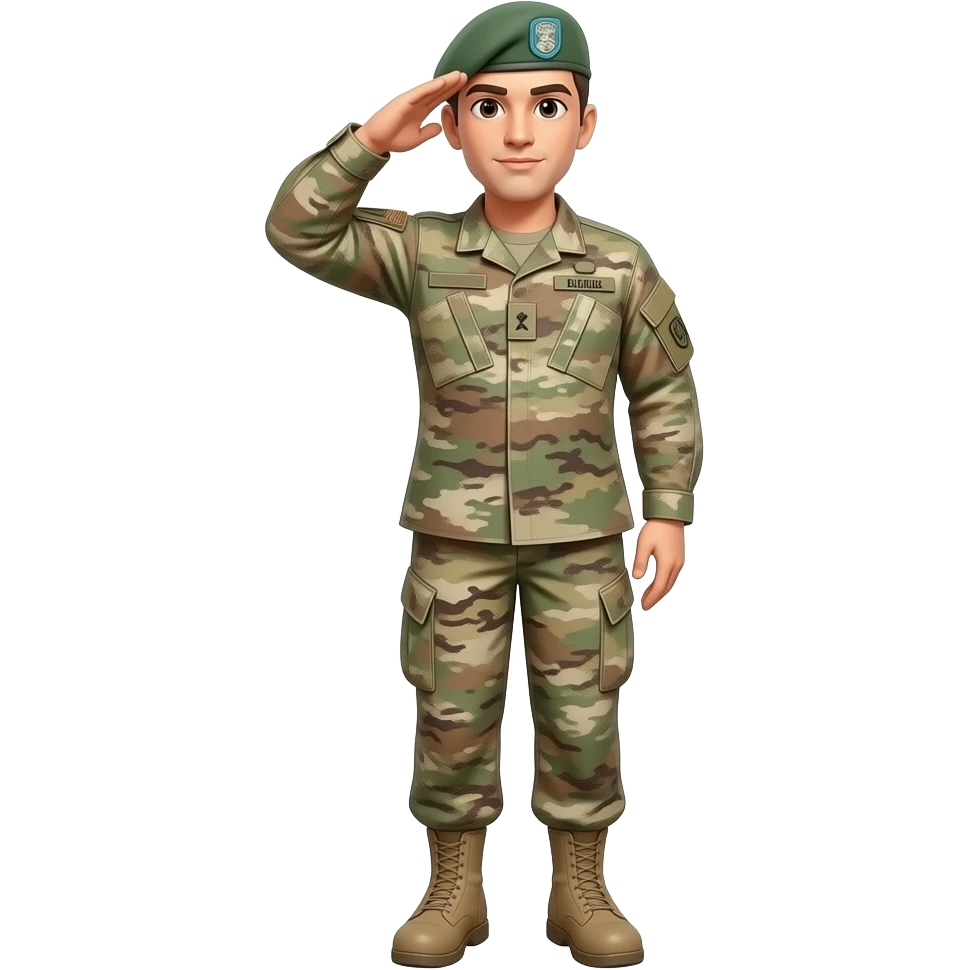 Soldier salute emoji