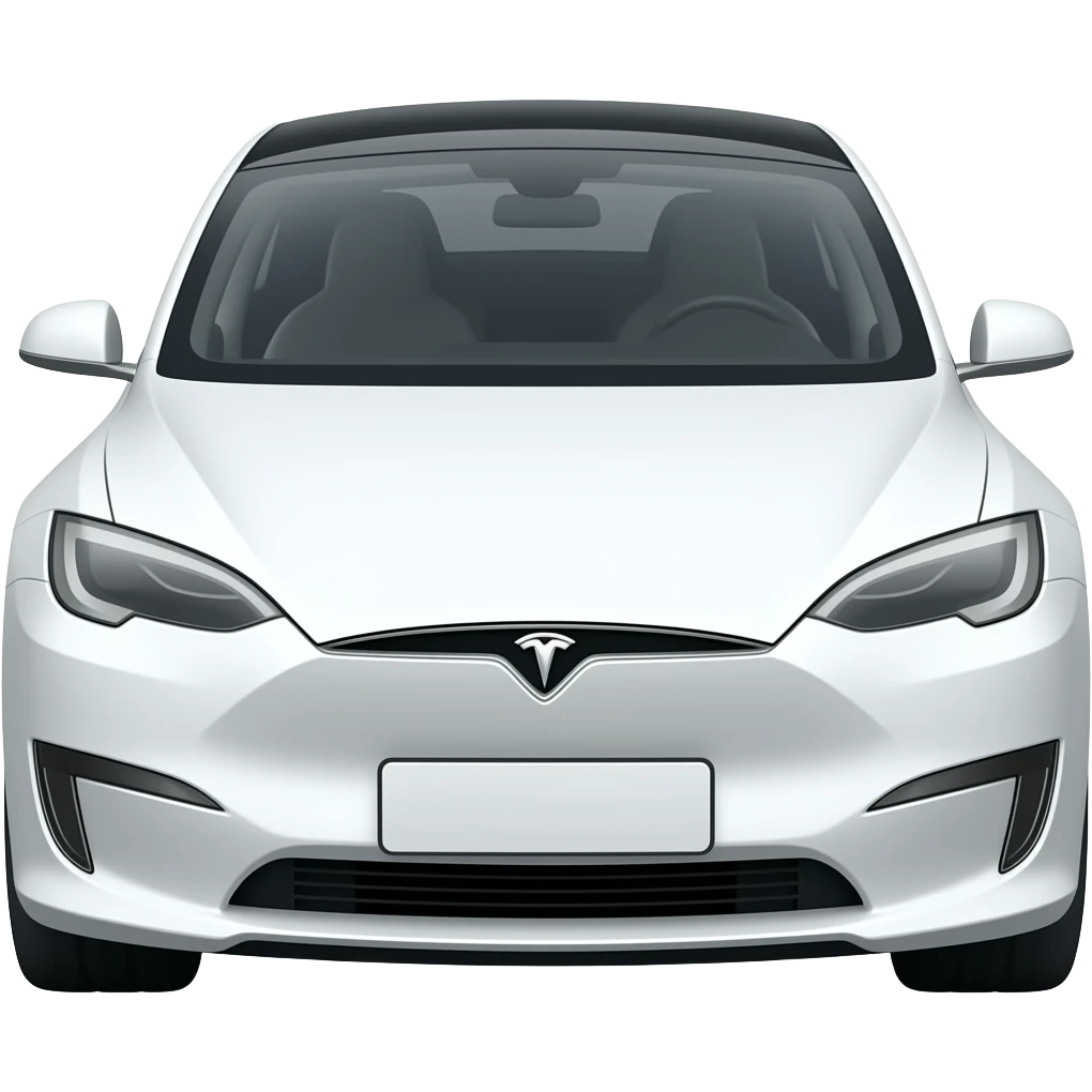 White Tesla emoji