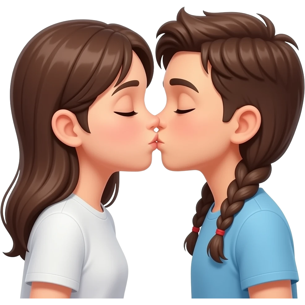 🫂make them this much close..without changing any thing..just make the boy kissing her forehead..i said in her forehead emoji