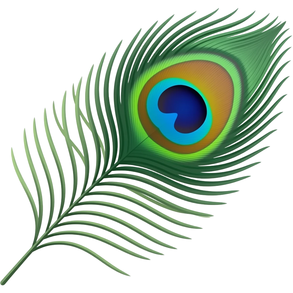 Peacock feathers emoji