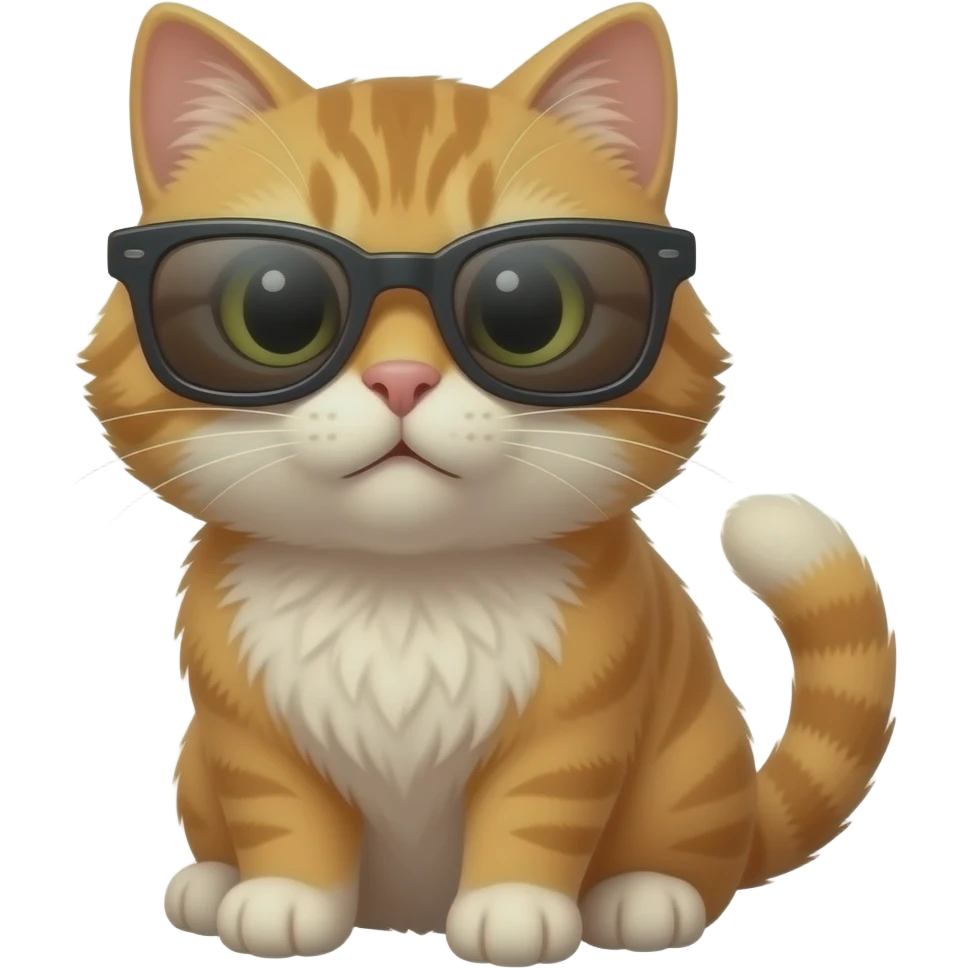 Cat wearing sunglasses emoji