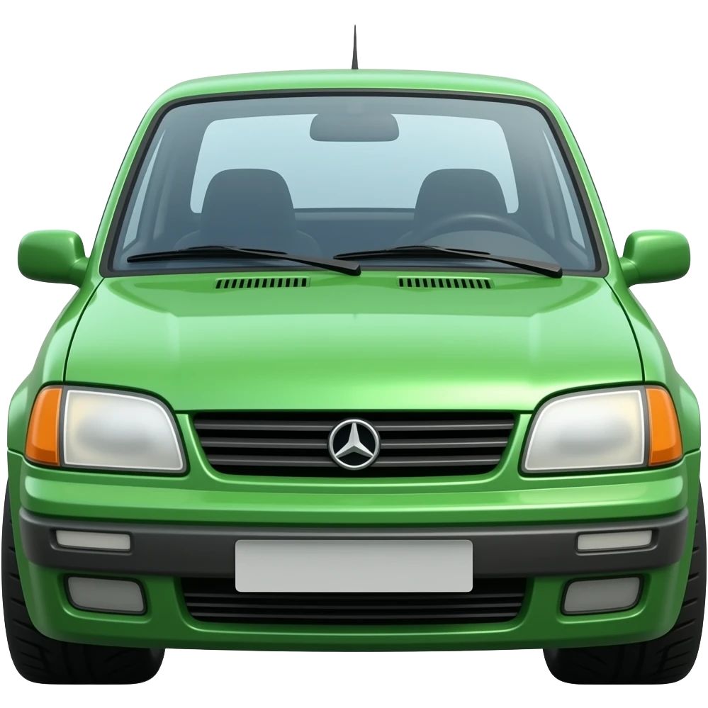 Green old school hip hop car emoji