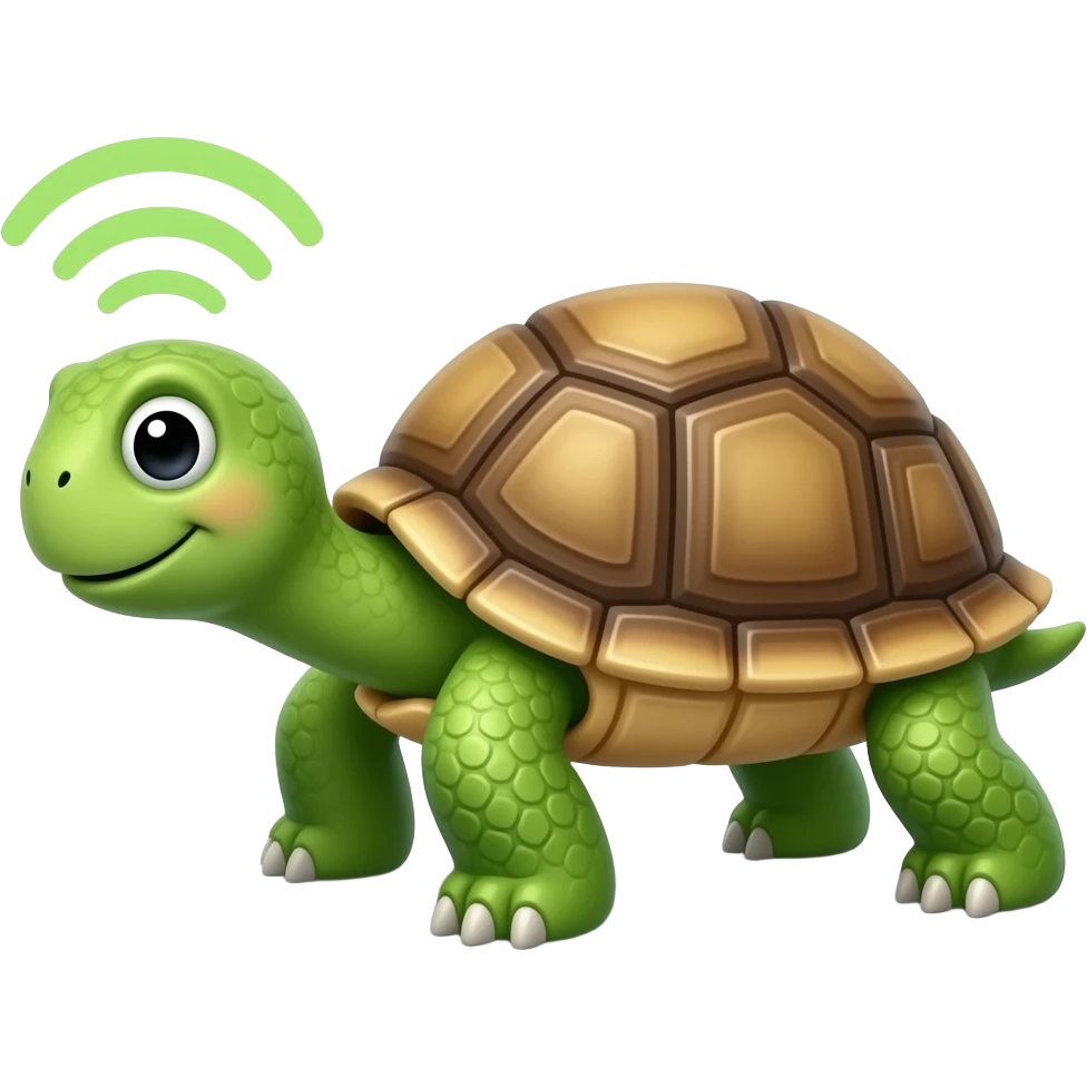 Turtle animal sound emoji